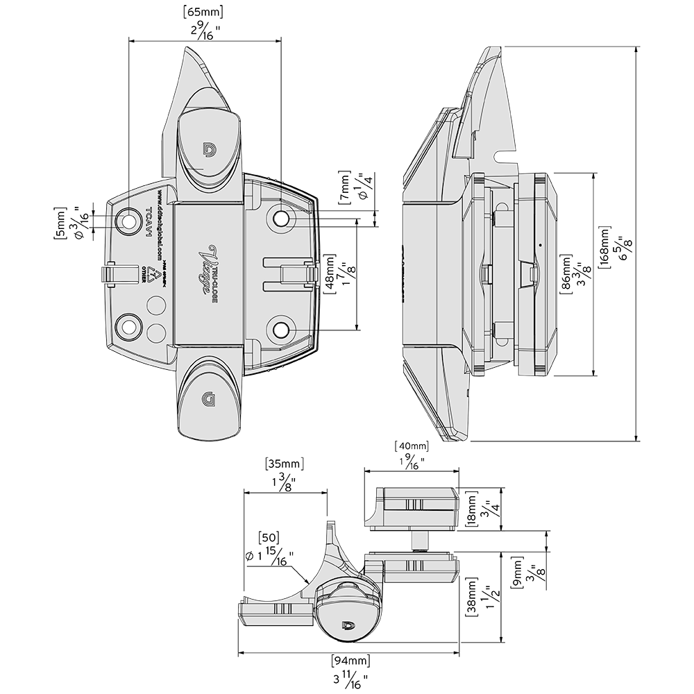 TruClose® VIZAGE™ Hinge