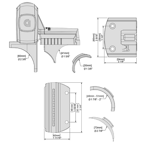 MagnaLatch® S3 Round Post Adaptor Kit